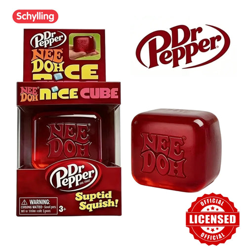 Dr Pepper x NeeDoh Nice Cube Squishy toy Stress Relief Toy Soft