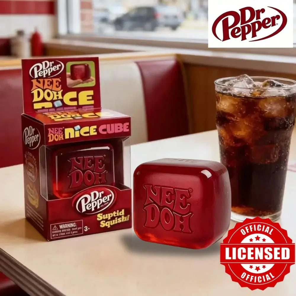 Dr Pepper x NeeDoh Nice Cube Squishy toy Stress Relief Toy Soft