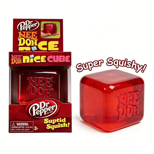 Dr Pepper x NeeDoh Nice Cube Squishy toy Stress Relief Toy Soft
